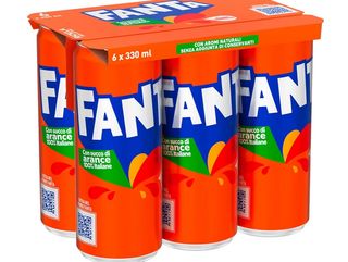 Fanta lattina 330ml ( 6 pezzi )