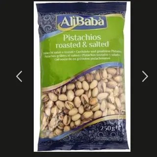 Ali baba pistachios roasted and salted 250g