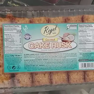 Regal Bakery Coconut Rusk 520g