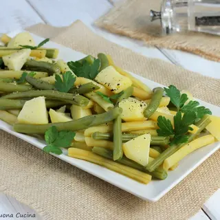 Fagiolini Bob e patate al vapore