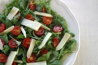 Rucola, pomodorini e grana