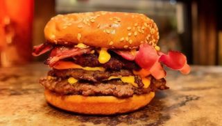 Smash con pancetta