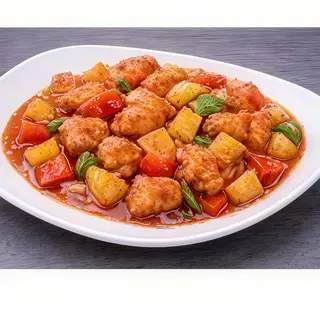 S6. Pollo agrodolce