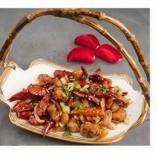 N5. Pollo saltato con germogli di soia in padella