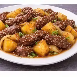 N1. Manzo saltato con patate