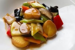 Tofu con verdura