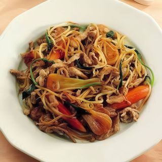 Vitello con germogli di soia