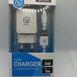 ExtraStar-Home changer& cable LightningX1  10W 1M(CMTC07IPH)X1pcs
