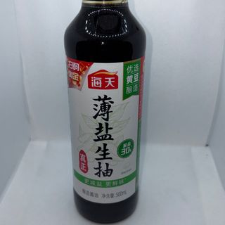HaiTian-Sauce soys low salt 500ml海天低盐酱油