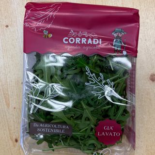 Rucola confezionata e lavata