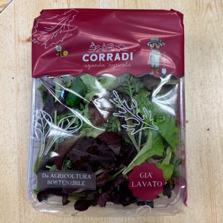 Misticanza confezionata e lavata