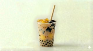 Milktea trio - tapioca, budino, gelatina erbe