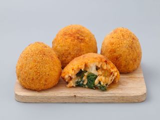 Arancino spinaci e mozzarella