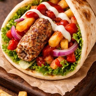 Beef Seekh Kebab Piadina