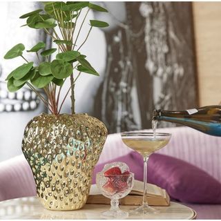Vaso Fragola EDG dorato