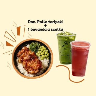 Don.pollo teriyaki con 1 bevanda a scelta
