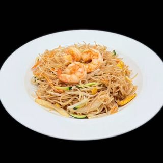 214.SPAGHETTI DI RISO CON GAMBERI