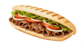 Mini baguette falafel