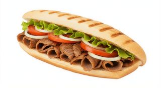 Mini baguette falafel