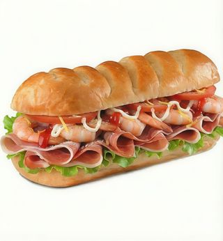 Panino con cocktail di gamberetti