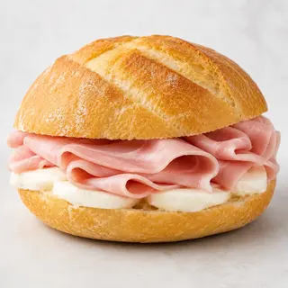 Rosetta prosciutto cotto e mozzarella