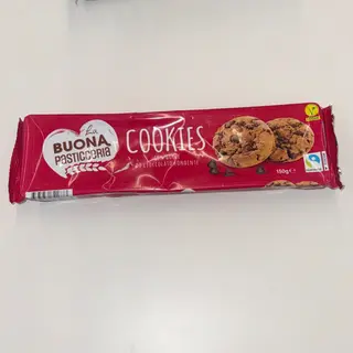 Cookies Con gocce di cioccolato fondente 150g