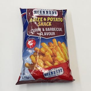 Snack a base di mais e patate gusto curry e salsa barbecue 175g