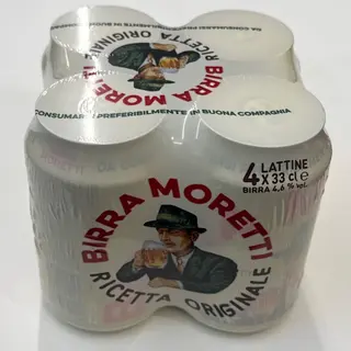 4 Moretti Fredde In Lattina 330 ml