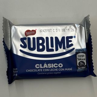 Sublime cioccolate al latte con arachidi 26g