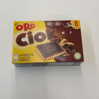 Oro Ciok con tavoletta di cioccolato fondente 200g