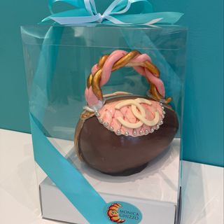 Uova di cioccolato artigianale “Borsetta” taglia piccola