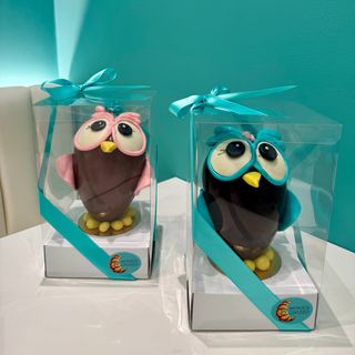 Uovo di Pasqua Artigianale Decorato Gufo