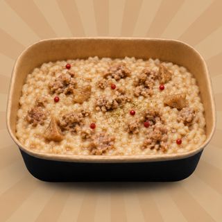 Risotto con castagne e salsiccia della Lessinia