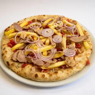 Kebab pizza