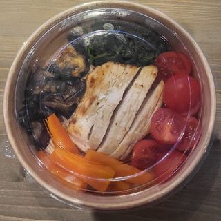 Petto pollo grigliato e verdure