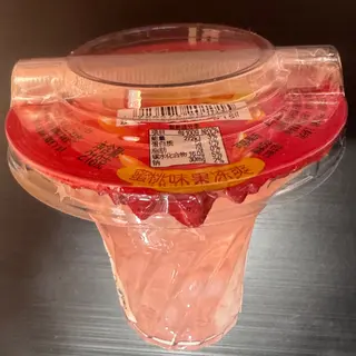 Gelatina gusto pesca con cannuccia