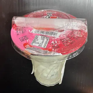 Gelatina di frutta con cannuccia gusto litchi
