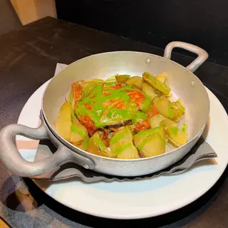 Mille foglie di melanzane con contorno