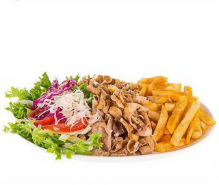 Piatto kebab con verdure - grande