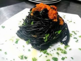 Linguine vulcano nero