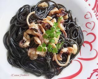 Linguine al nero di seppia