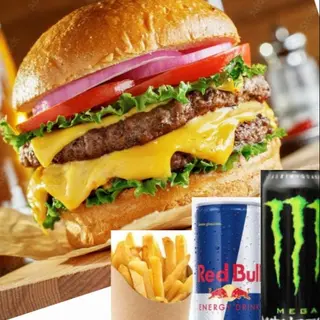 Menù - Beef boss burger + patatine + lattina