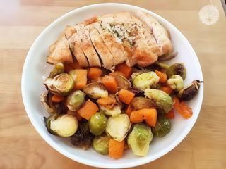 Arrosto di tacchino con verdure del giorno