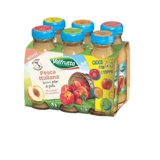 VALFRUTTA SUCCHI DI FRUTTA PESCA x6