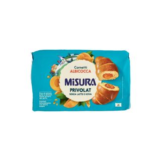 MISURA CORNETTI ALBICOCCA SENZA LATTE