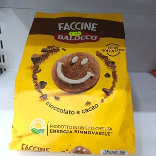 Faccine balocco cacao cioccolato