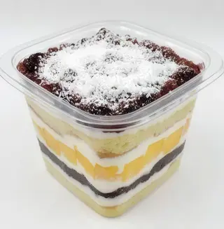 Box cake al mango e riso nero