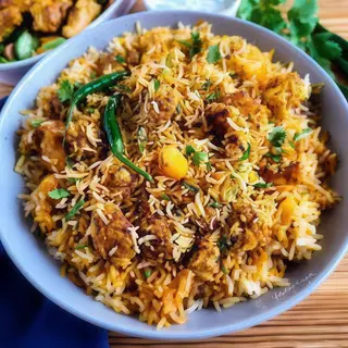 Chicken tikka biryani
