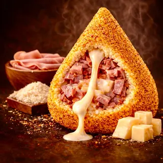 Arancino Prosciutto Cotto e Formaggi