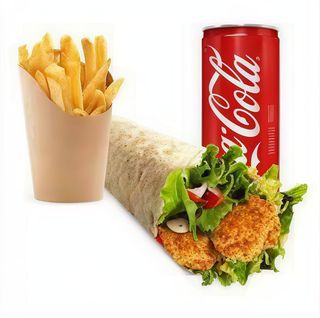 Combo piadina falafel